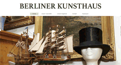 Desktop Screenshot of berlinerkunsthaus.de