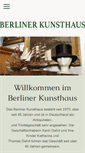 Mobile Screenshot of berlinerkunsthaus.de