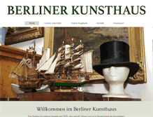 Tablet Screenshot of berlinerkunsthaus.de